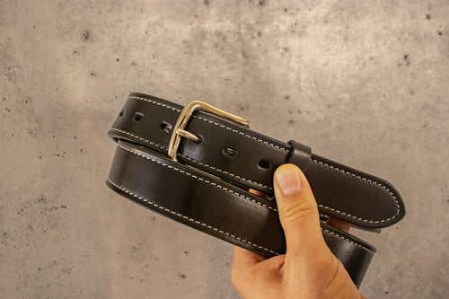 Hermann Oak Bridle Belt — Black