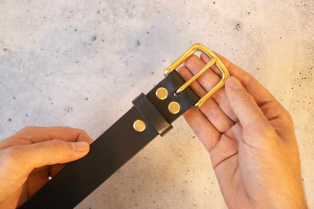 Hermann Oak Bridle Belt — Black