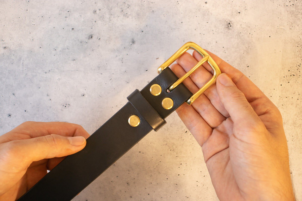 Hermann Oak Bridle Belt — Black