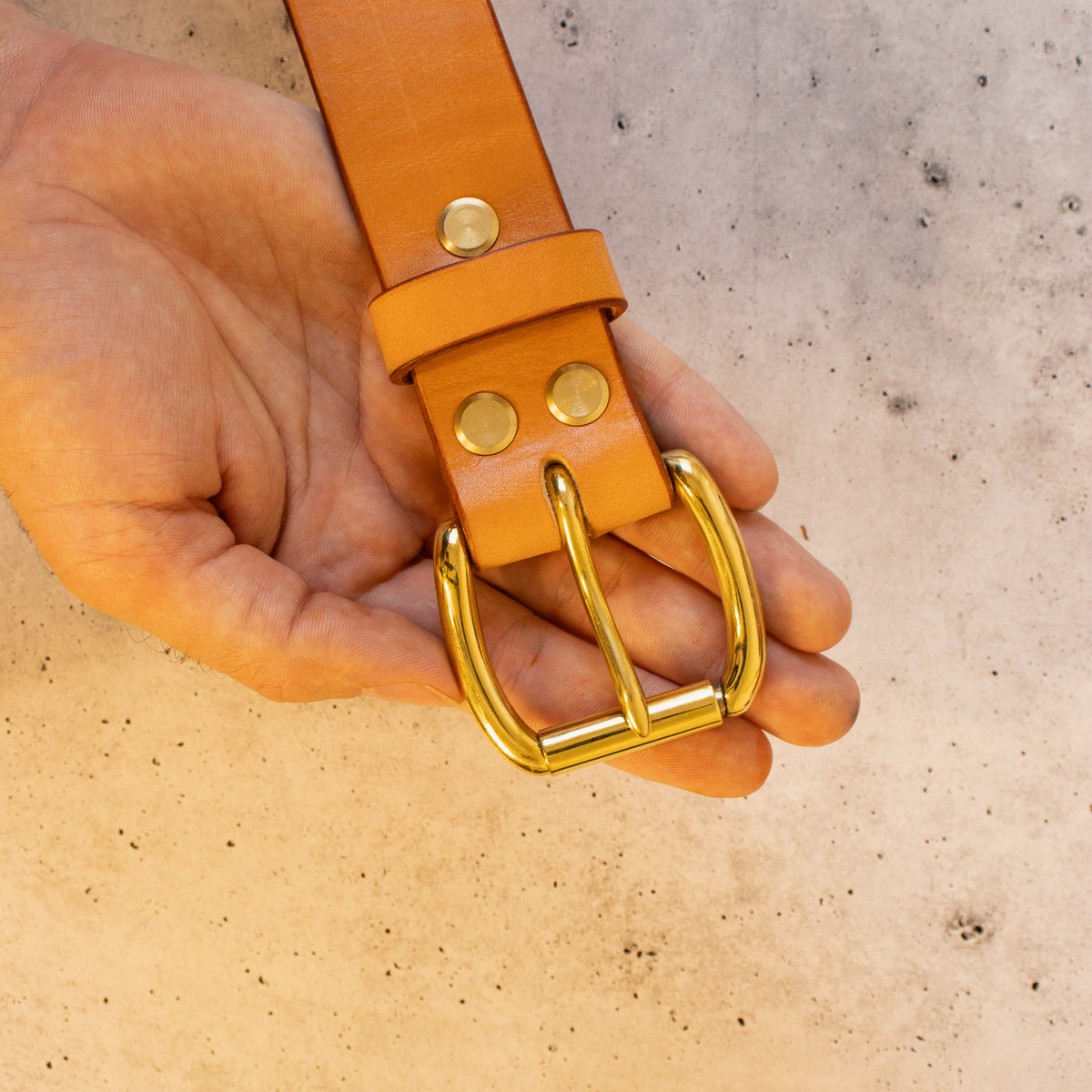 Hermann Oak Bridle Belt — Tan